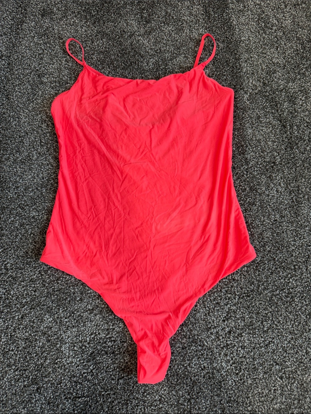 aerie Bright Coral Women's Bodysuit with Thin Straps. New without tags.